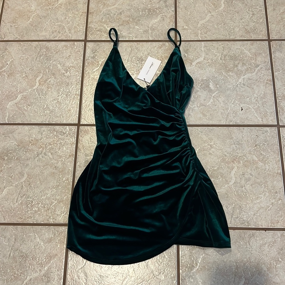 Lovers + Friends Green Velvet Mini Dress - Picture 5 of 10